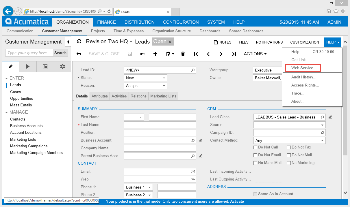 Connecting A Website To Acumatica Cloud Accounting Software Acumatica 