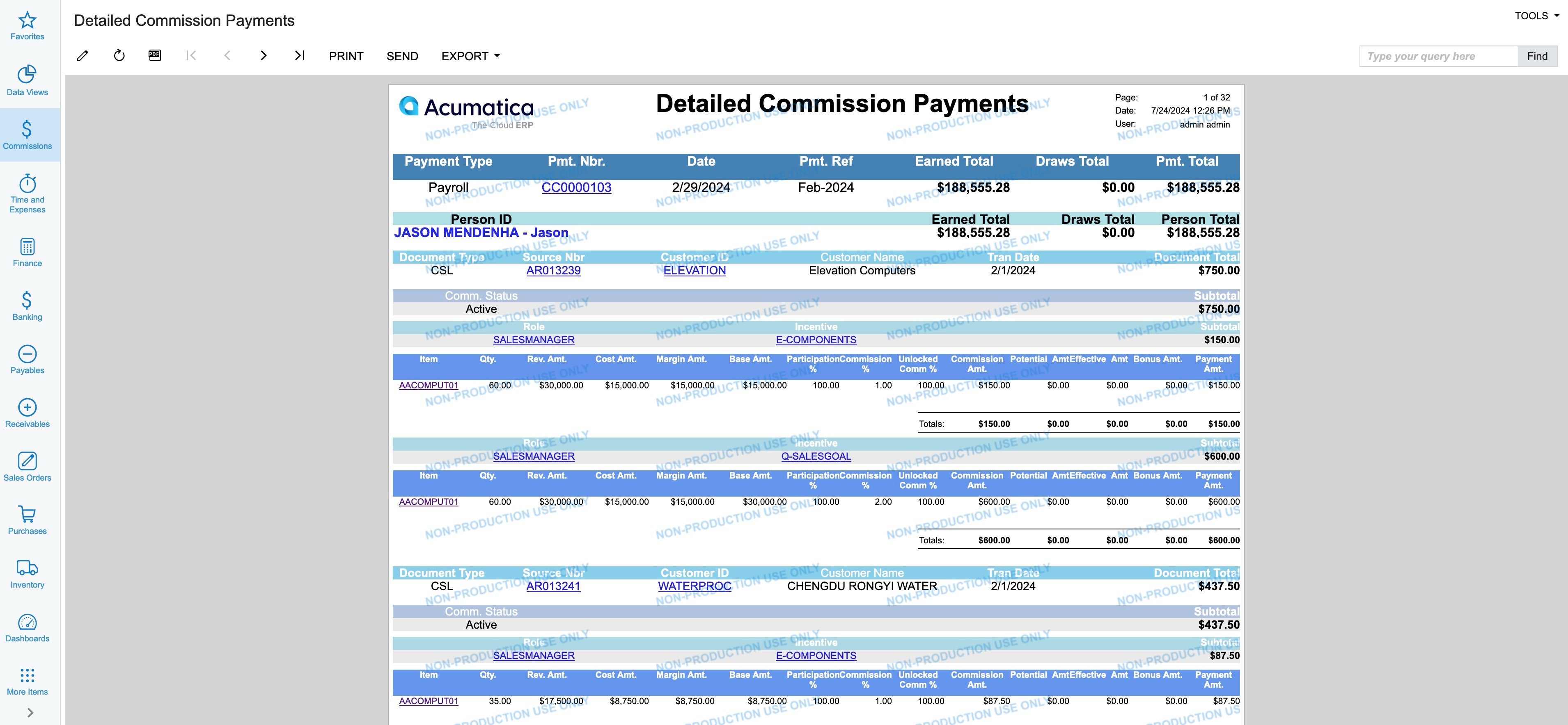 Payment Report