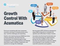 Contrôle de la croissance avec Acumatica Infographie