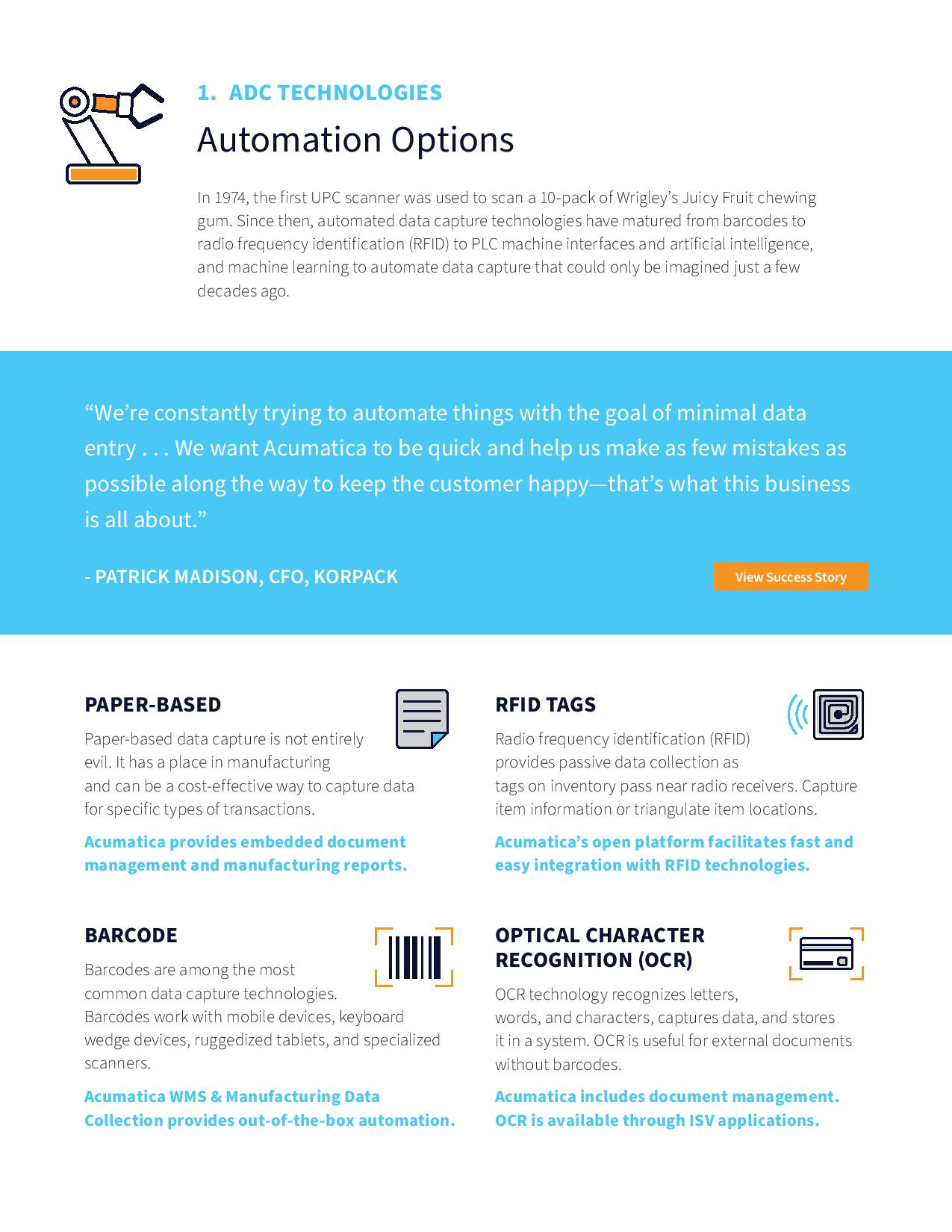 What Every Manufacturer Should Know About Automated Data Capture, page 1