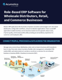 Les logiciels basés sur les rôles habilitent les entreprises de distribution, de vente au détail et de commerce