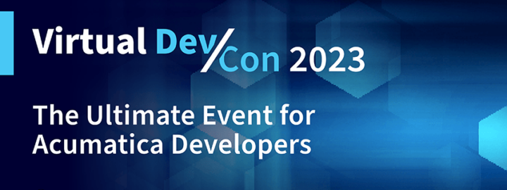 Acumatica Developer Conference June 27-29, 2023 - Register now!