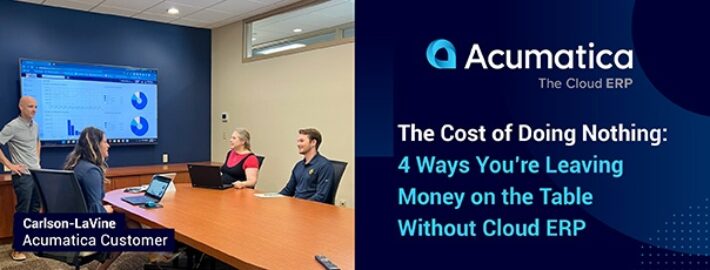 Le coût de ne rien faire: 4 façons dont vous laissez de l’argent sur la table sans ERP cloud