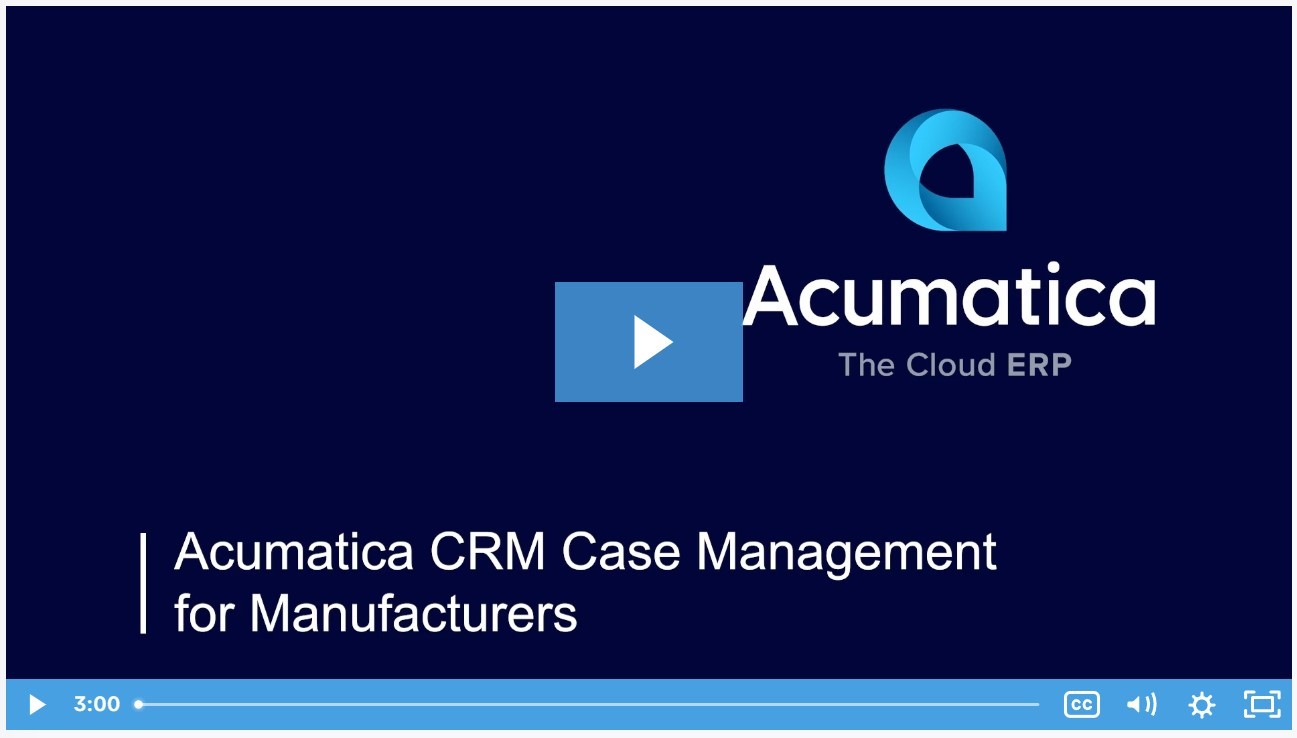 CRM Case Management for Manufacturers