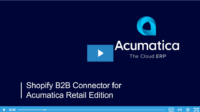 Acumatica Shopify B2B Integración nativa