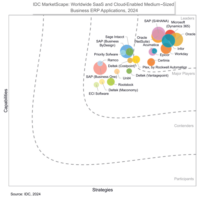 IDC MarketScape: Worldwide SaaS and Cloud-Enabled Medium-Sized Business ERP Applications 2024 Evaluación de proveedores