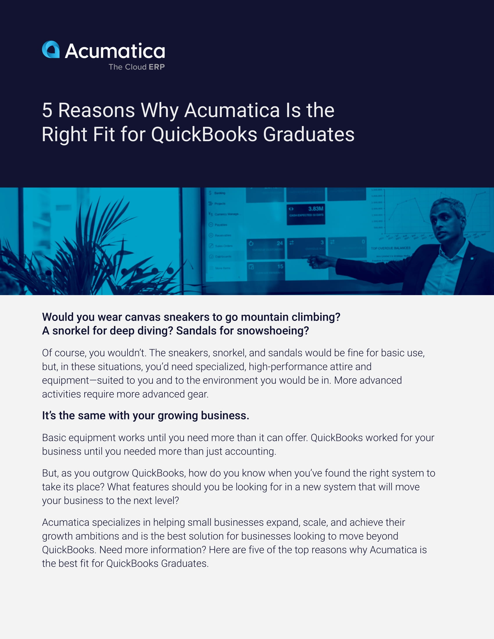 Why Acumatica is the Perfect Next Step for QuickBooks Graduates