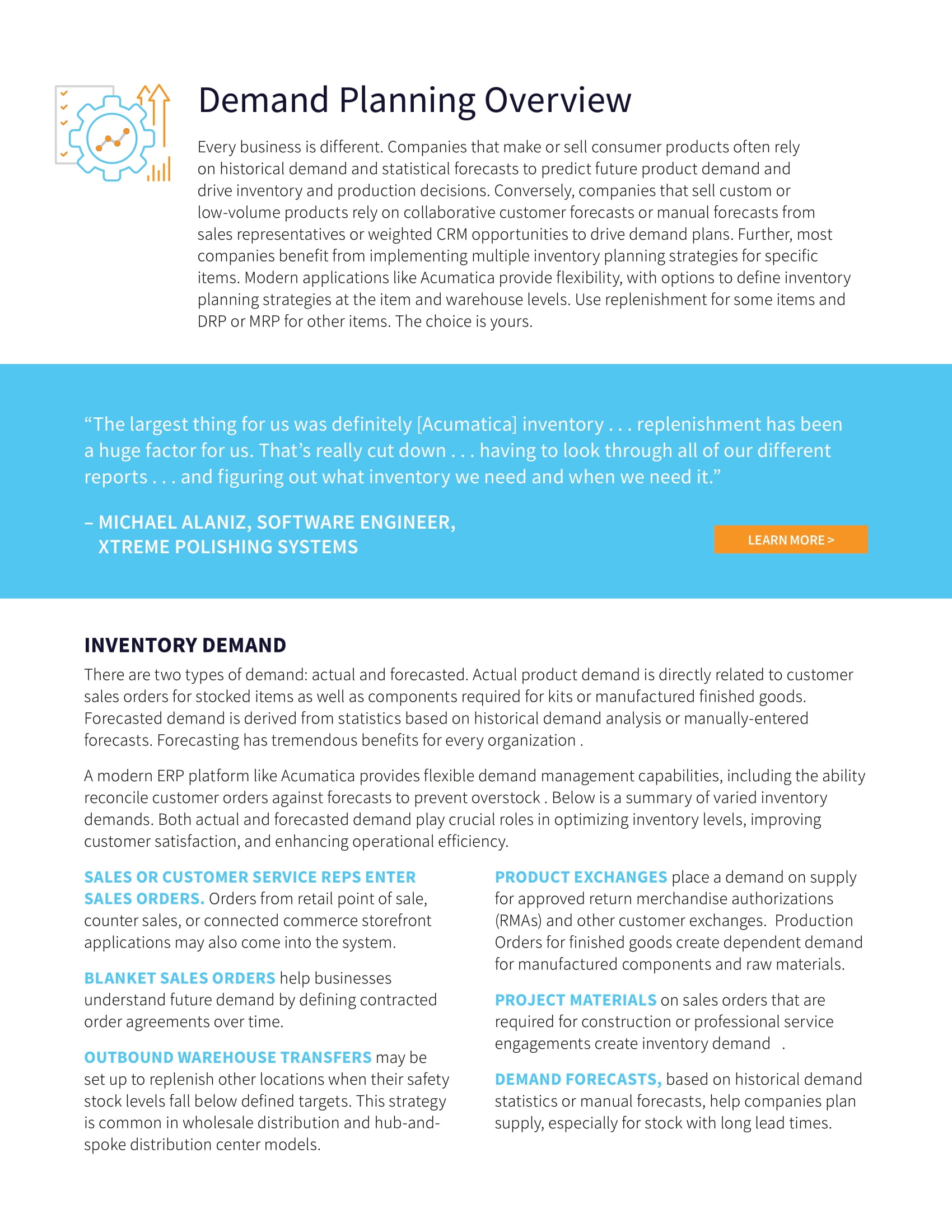 Comment optimiser les activités liées aux stocks et à la chaîne d'approvisionnement à l'aide de plans et de prévisions stratégiques, page 1