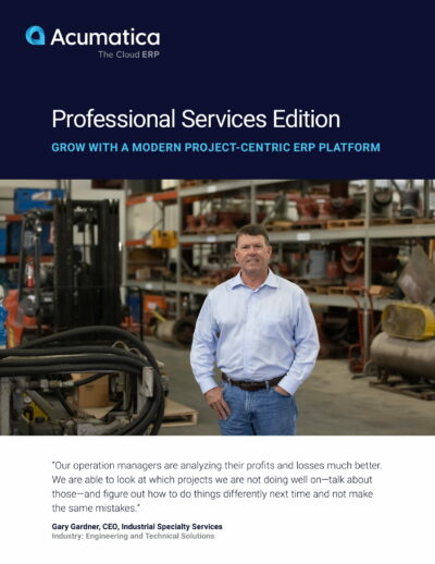 Transform Your Project Delivery with Acumatica Professional Services Edition