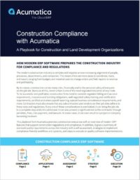 Support Construction Compliance with Modern ERP