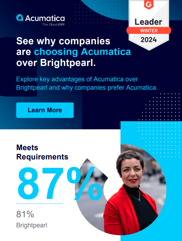 Why companies are choosing Acumatica over Brightpearl