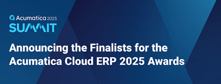 Anuncio de los finalistas de los premios Acumatica Cloud ERP 2025