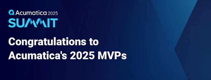 Congratulations to Acumatica’s 2025 MVPs