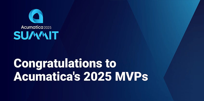 Congratulations to Acumatica’s 2025 MVPs