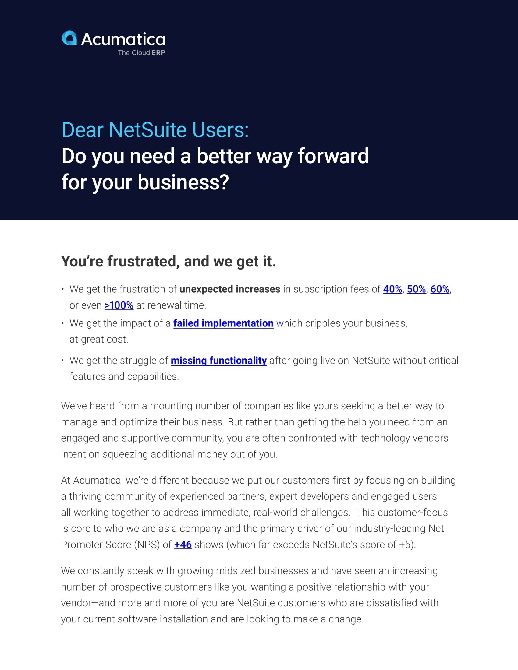 NetSuite Users Have a Better Option